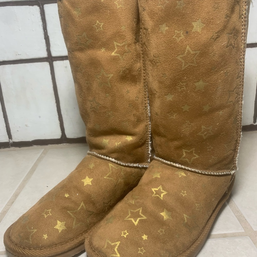 AIRWALK girls brown with stars booot!!!!👢👢👢